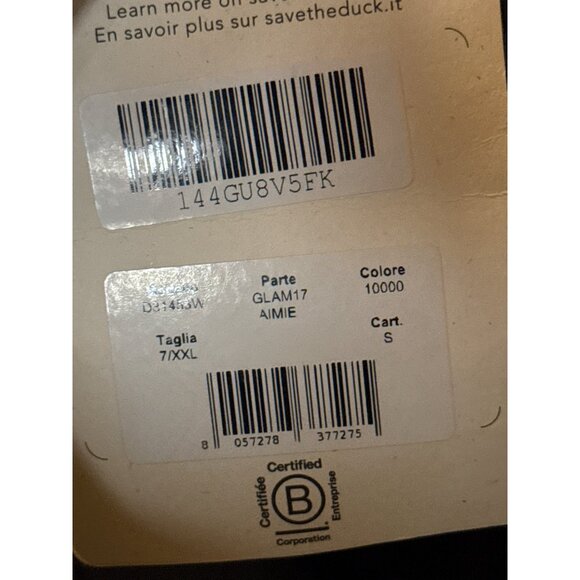 Save The Duck Women's Aimie Puffer Jacket in Black Size 7/XXL New with Tag - Picture 7 of 7